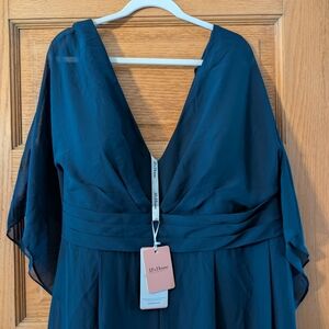 JJ's House Navy 26W Formal Jumpsuit